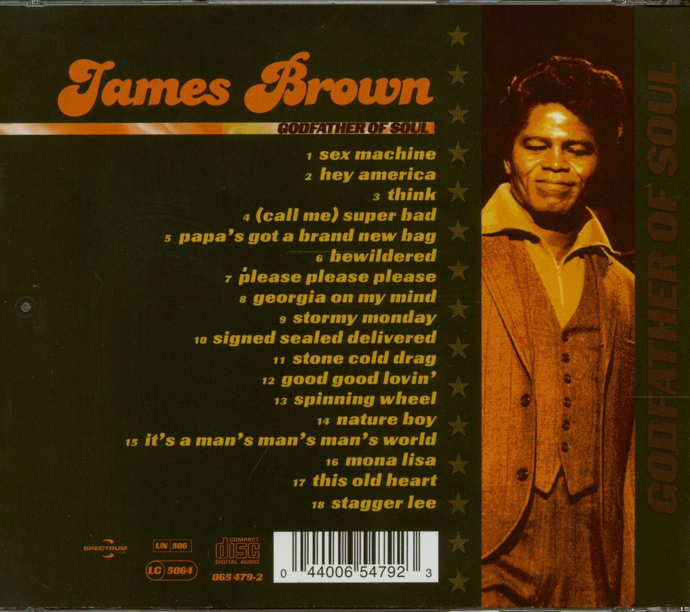 James brown cd godfather of soul cd bear family records