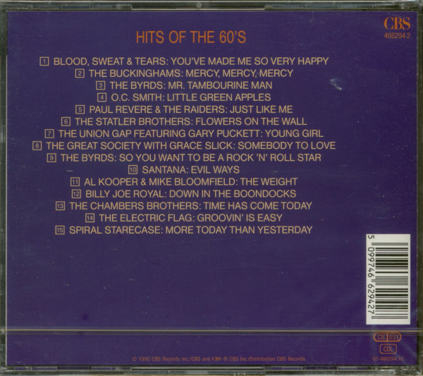 3. Bild von Various: Hits Of The 60's (CD)