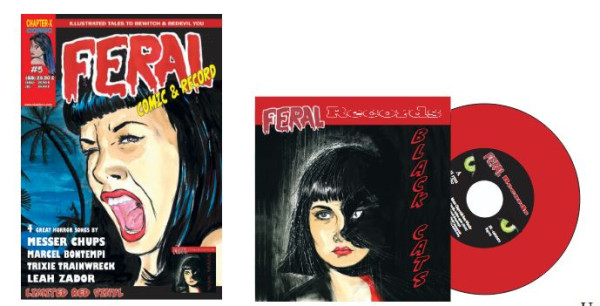Black Cats EP + Feral Comic #5 Zombierella (7inch EP, 45rpm & Comic)