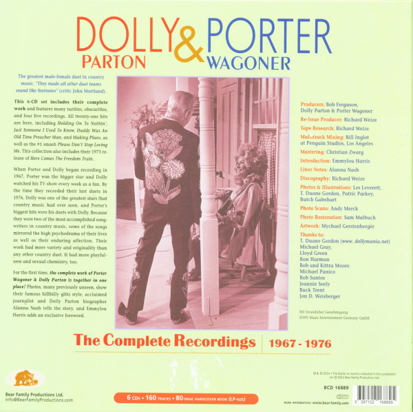 Dolly Parton & Porter Wagoner - Just Between You And Me - Complete Recordings 1967-76 (6-CD Deluxe B