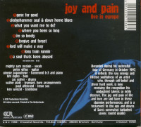 Vorschau: Joy And Pain - Live In Europe (CD) Vorschau: Joy And Pain - Live In Europe (CD)
