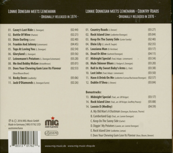 Lonnie Donegan Meets Leinemann (2-CD)