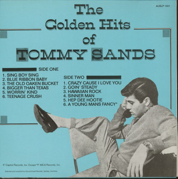 The Golden Hits Of Tommy Sands (LP)