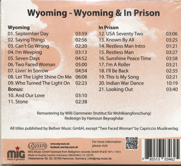 Wyoming - In Prison (CD)