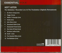 Vorschau: The Balladeer: Recorded Live at the Troubadour (CD) Vorschau: The Balladeer: Recorded Live at the Troubadour (CD)