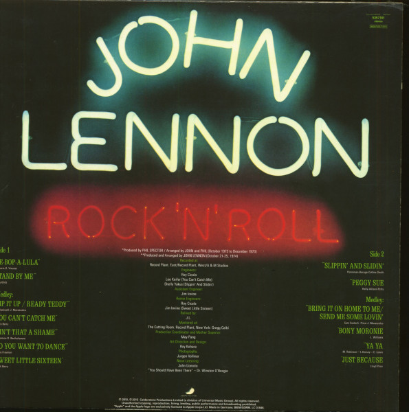 Rock'n'Roll (LP & Download, 180g Vinyl)