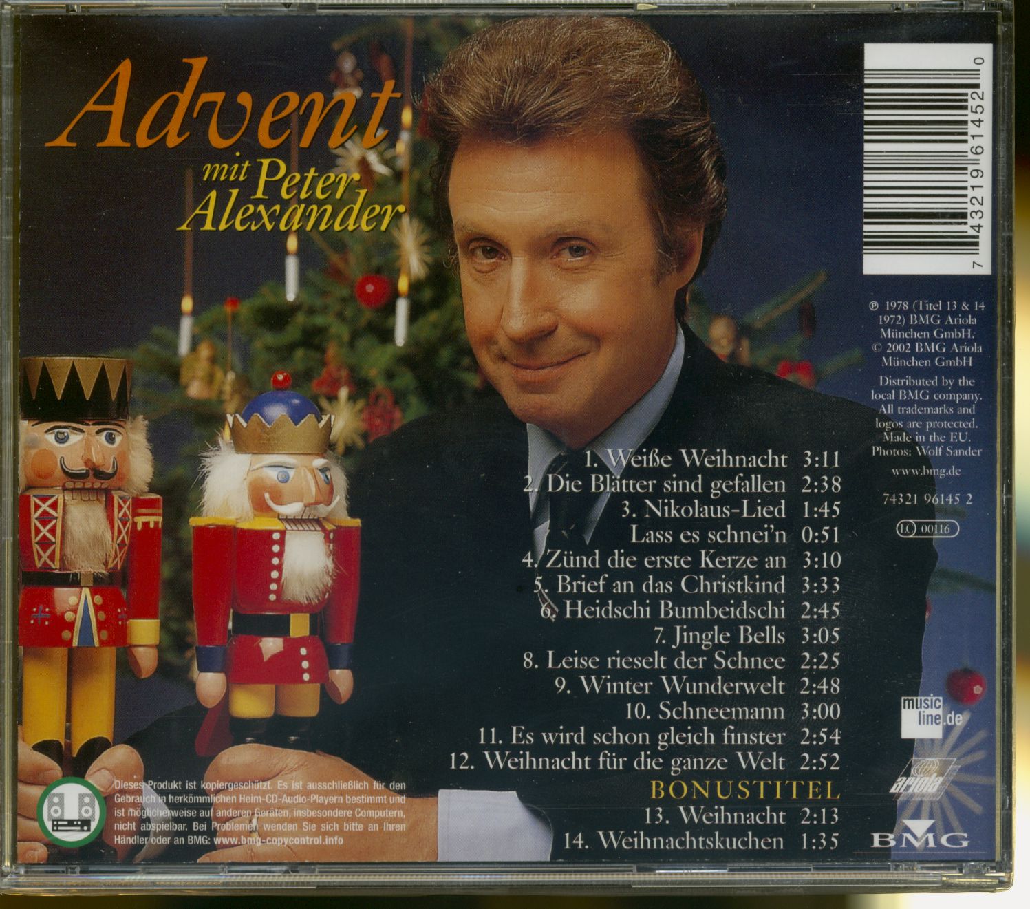 Peter Alexander CD Advent mit Peter Alexander...plus (CD) Bear