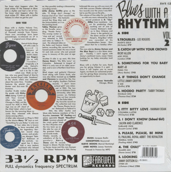 Blues With A Rhythm, Vol.2 (LP, 10inch)