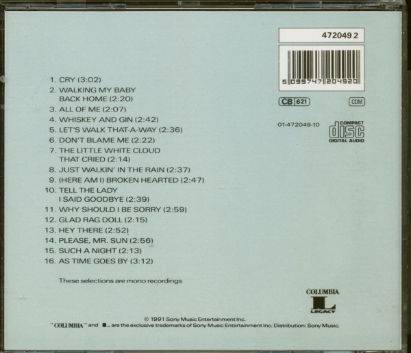 3. Bild von Johnnie Ray: 16 Most Requested Songs (CD)