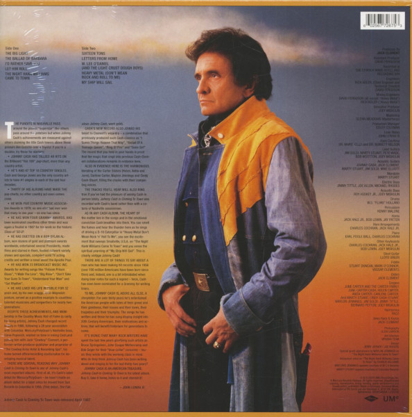Johnny Cash Is Coming To Town (LP, 180g Vinyl & Download Code)