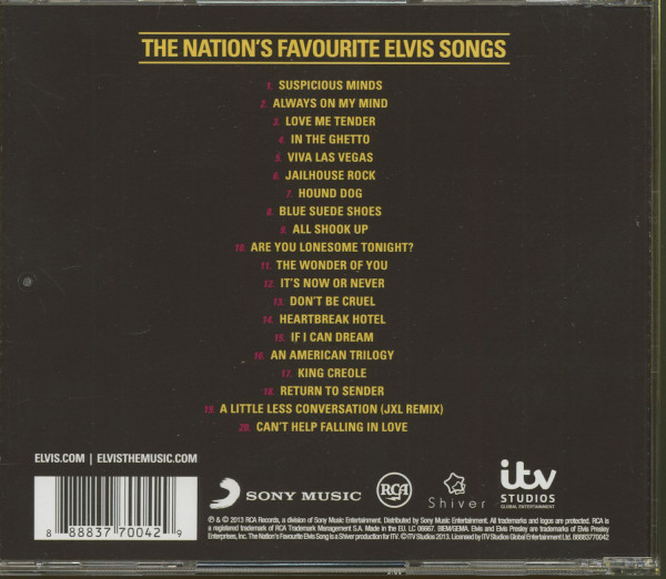 The Nation's Favorite Elvis Songs