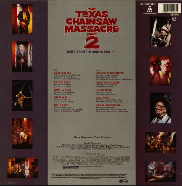 The Texas Chainsaw Massacre Part 2 - Music From The Motion Picture (LP)