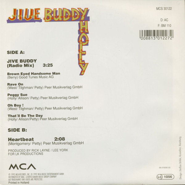 Jive Buddy Holly (7inch, 45rpm)