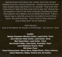 Vorschau: George Chambers And The Country Gentlemen - Dance Time In Texas (CD) Vorschau: George Chambers And The Country Gentlemen - Dance Time In Texas (CD)