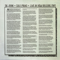 Vorschau: Solo Piano Live in New Orleans 1984 (LP, 180g colored Vinyl) Vorschau: Solo Piano Live in New Orleans 1984 (LP, 180g colored Vinyl)