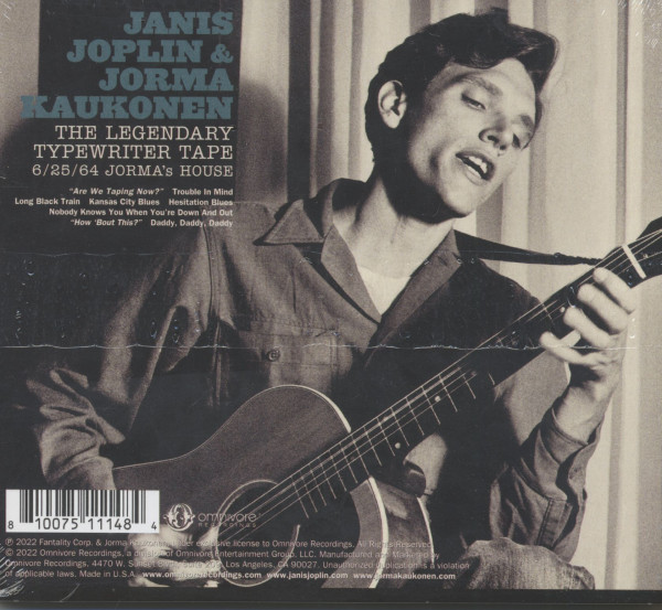 The Legendary Typewriter Tape - 6/25/64 Jorma's House (CD)