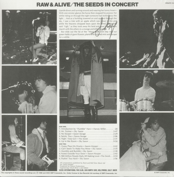 Raw & Alive - Merlin's Music Box - The Seeds In Concert (2-LP Deluxe)