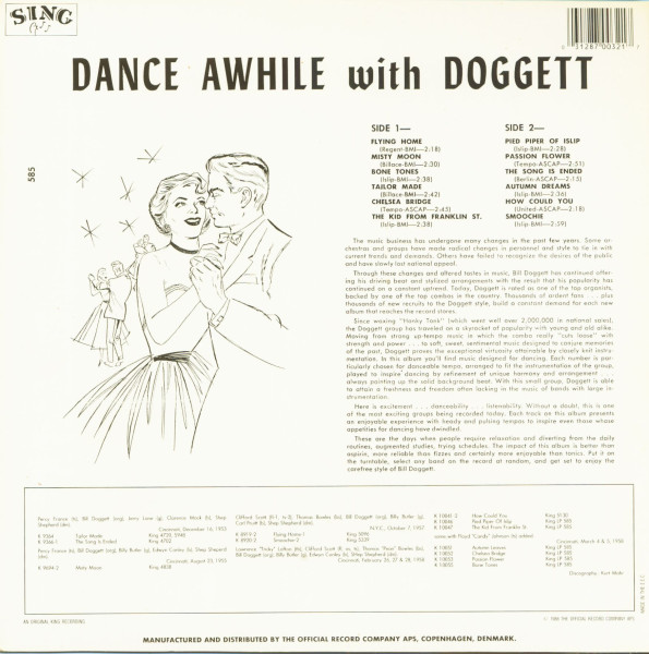 Dance Awhile With Doggett (LP)