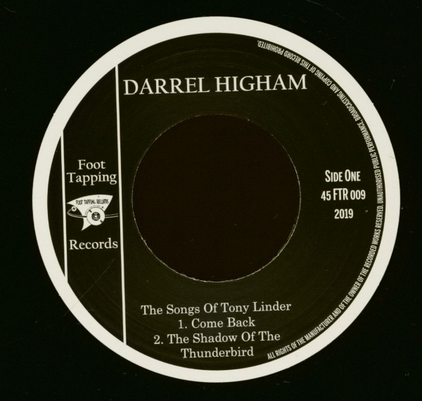 The Songs Of Tony Linder (7inch, 45rpm, EP, PS)