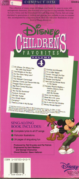 Disney Children's Favorites Vol.4 (CD)