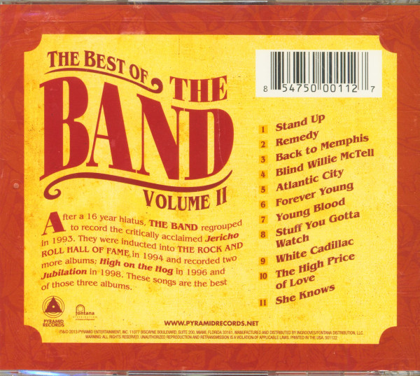 The Best of The Band Volume II (CD)