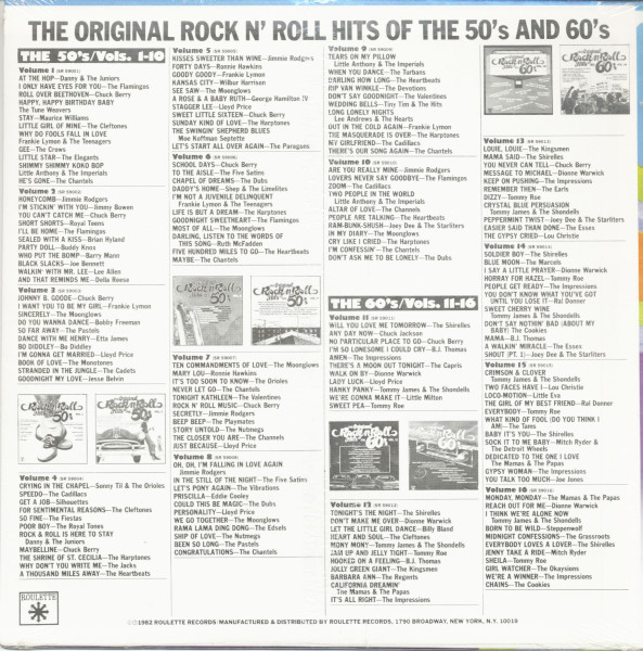 The Original Rock N' Roll Hits Of The 50's Vol.10 (LP)