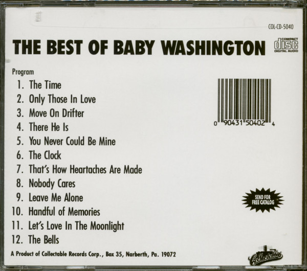 The Best Of Baby Washington (CD)
