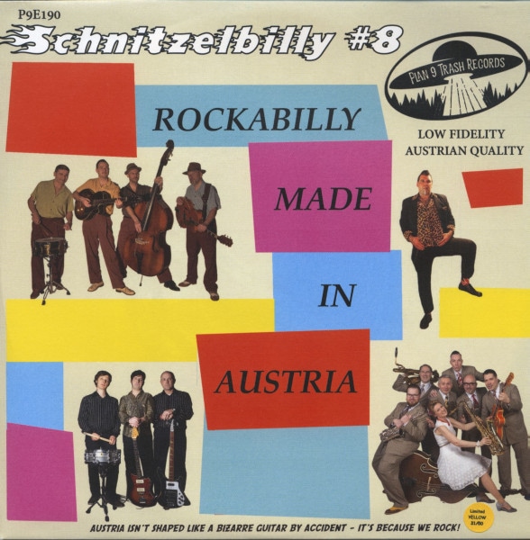 Schnitzelbilly No.8 - Rockabilly Made In Austria (7inch, colored Vinyl, EP, 33rpm, Ltd.)
