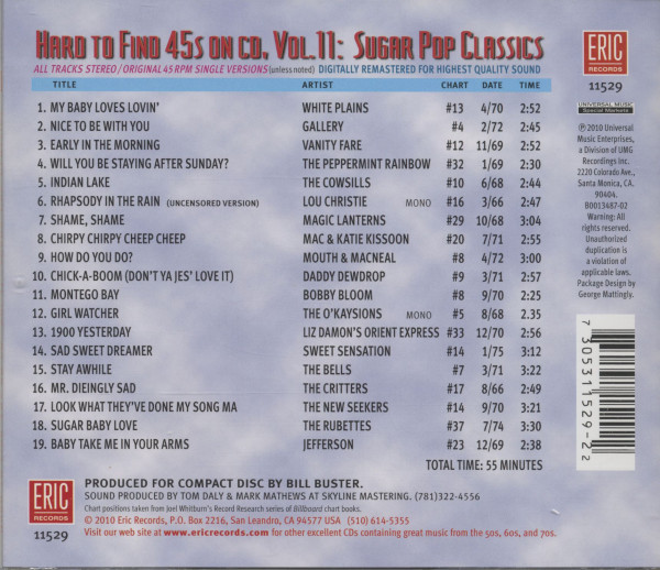 3. Bild von Various: Vol.11 - Sugar Pop Classics (CD)