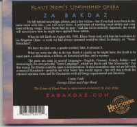 Vorschau: Za Bakdaz - Unfinished Opera (CD) Vorschau: Za Bakdaz - Unfinished Opera (CD)