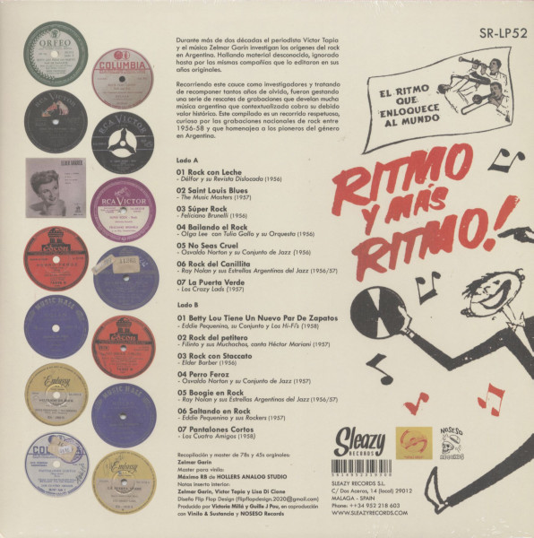 Ritmos Para Tus Pies! Rock'n'Roll En Argentina Vol.1 (LP)