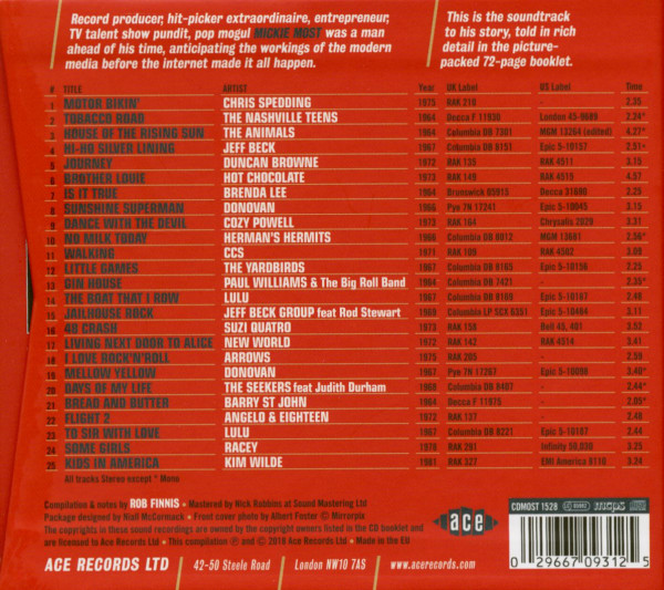 The Pop Genius Of Mickie Most (CD)
