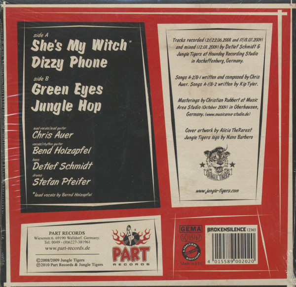She's My Witch (7inch, 45rpm, EP, PS)