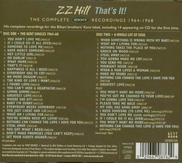 That's It! The Complete Kent Recordings 1964-1968 (2-CD)