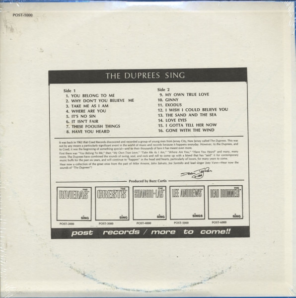 The Duprees Sing (LP)