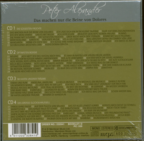 3. Bild von Peter Alexander: Das machen nur die Beine von Dolores (4-CD)