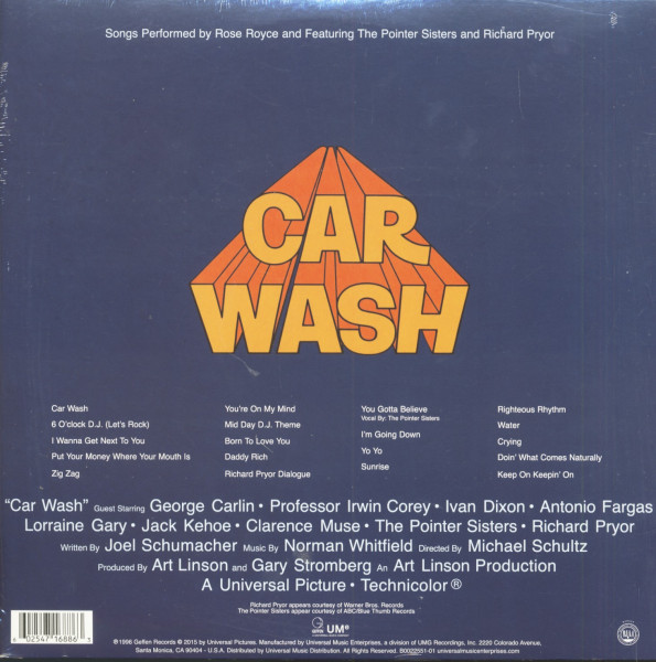 Car Wash (Original Motion Picture Soundtrack) (LP)