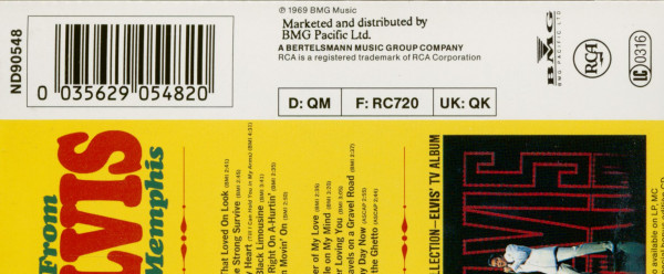 From Elvis In Memphis (CD)
