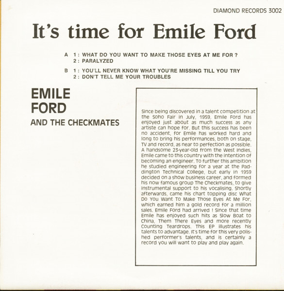It's Time For Emil (7inch, EP, 45rpm, PS)