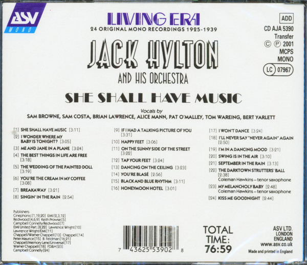 She Shall Have Music (CD)