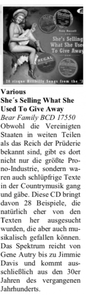 Presse-Archiv-Various-She-s-Selling-What-She-Used-To-Give-Away-Oldie-Markt