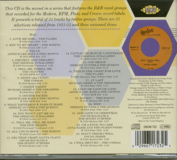 Modern Vocal Groups Vol.2 (CD)