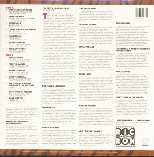 We Got A Party! The Best Of Ron Records Volume 1 (LP, Cut-Out)