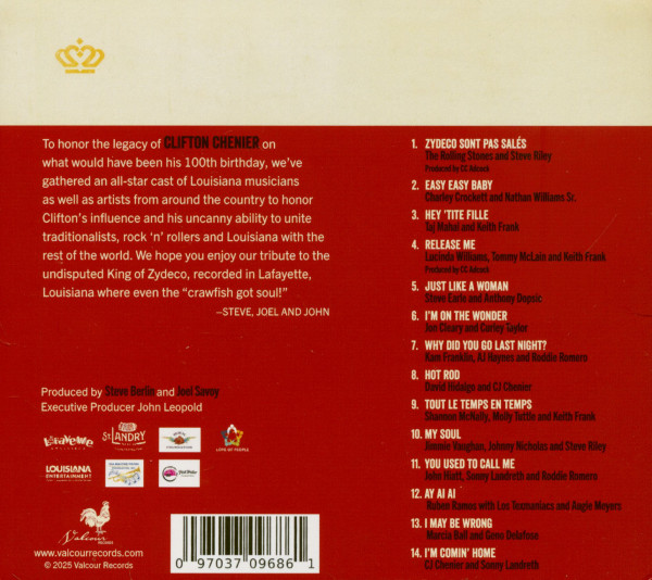A Tribute To The King Of Zydeco (CD)