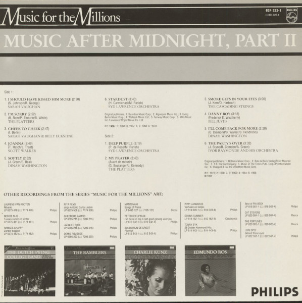 Music After Midnight, Part 2 - Music For Millions (LP)