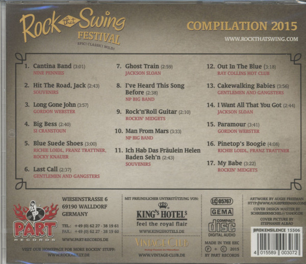 Rock That Swing - Festival Compilation 2015 (CD)
