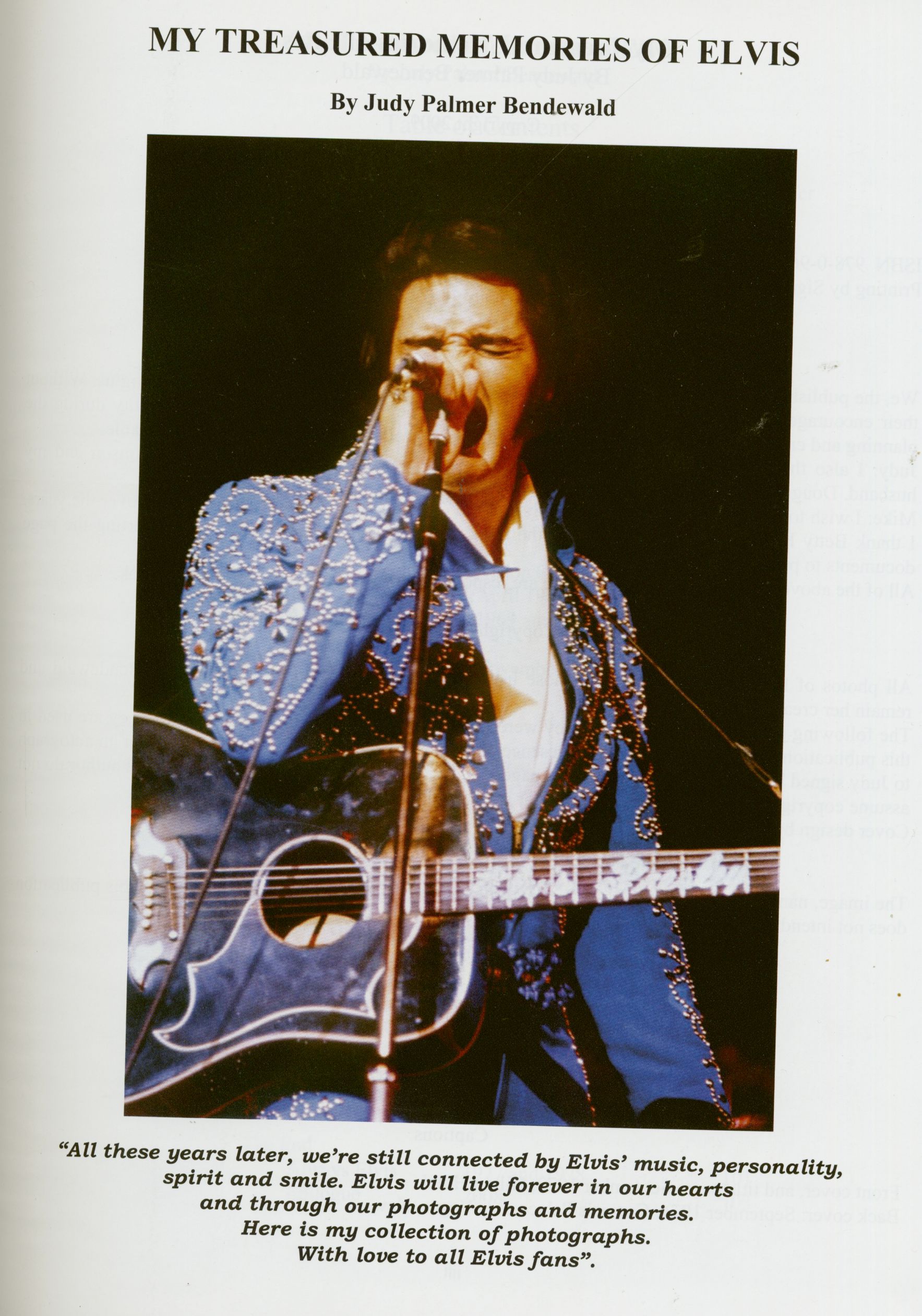 Elvis Presley B cher Books My Treasured Memories Of Elvis Bear