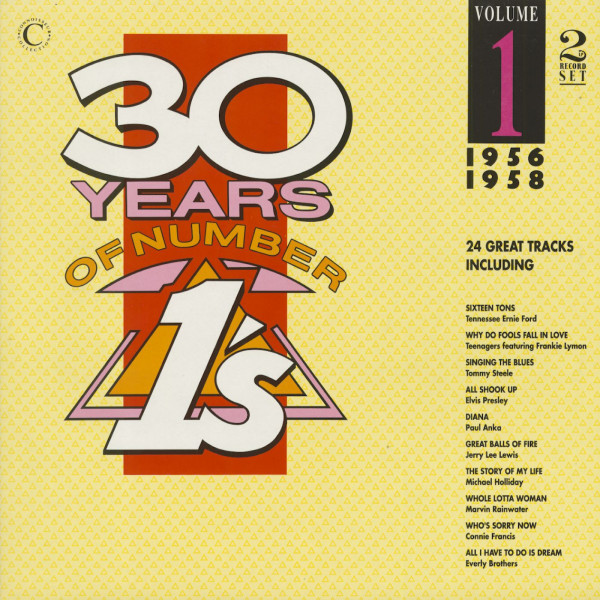 30 Years Of Number 1's, Vol.1, 1956-1958 (2-LP) 30 Years Of Number 1's, Vol.1, 1956-1958 (2-LP)