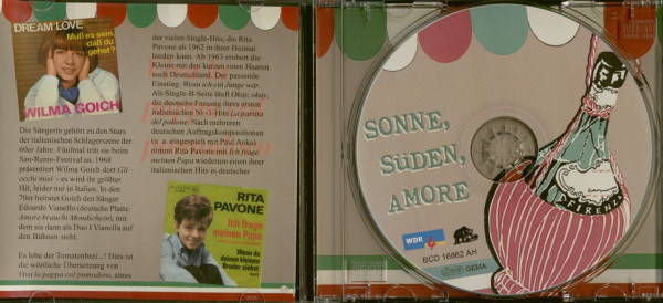 Sonne, Süden, Amore - Stars & Hits aus Italien Folge 1 (CD)
