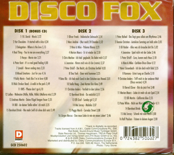 3. Bild von Various: Disco-Fox (2-CD+1 Bonus CD)
